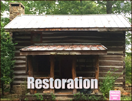 Historic Log Cabin Restoration  Dunn Loring, Virginia